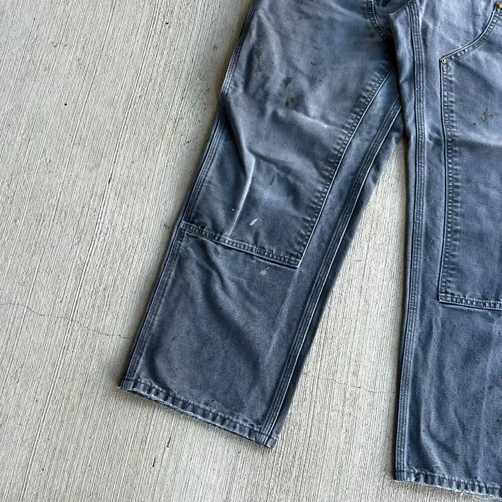 Carhartt faded gray double knee work wear carpenter pants